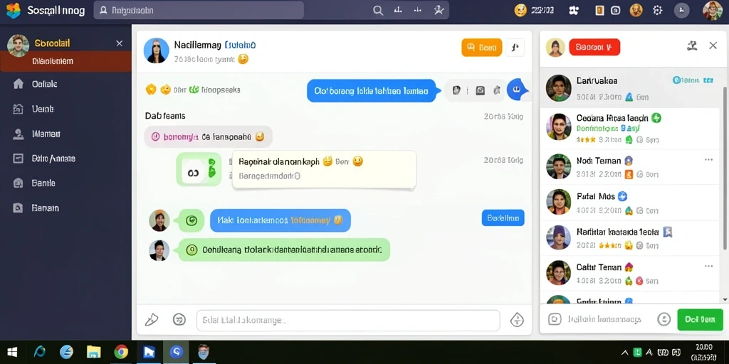 Fitur sosial yang memudahkan berinteraksi.