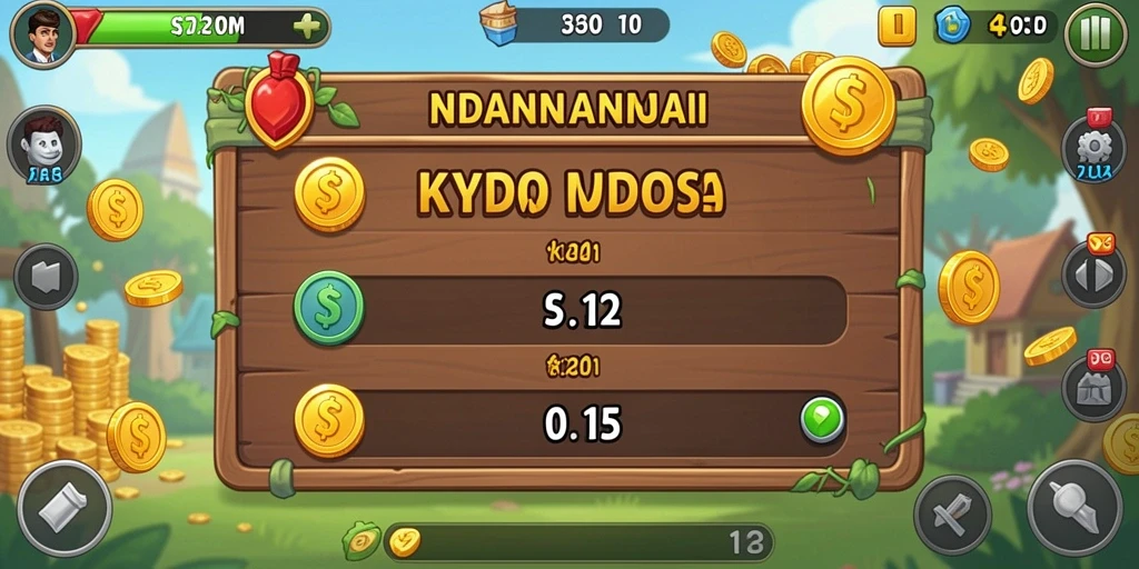 Pemandangan dunia game yang indah dan menawan.